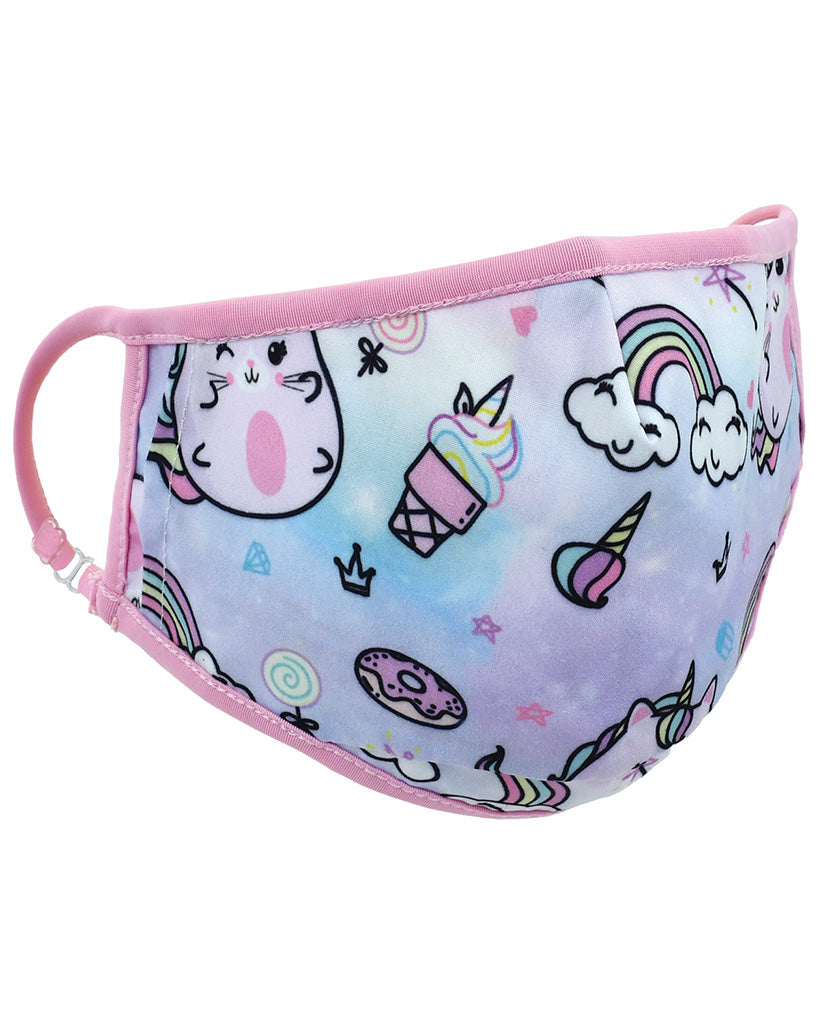 iscream Caticorn Reversible Face Mask - 880186C - Accessories - Masks - Dancewear Centre Canada