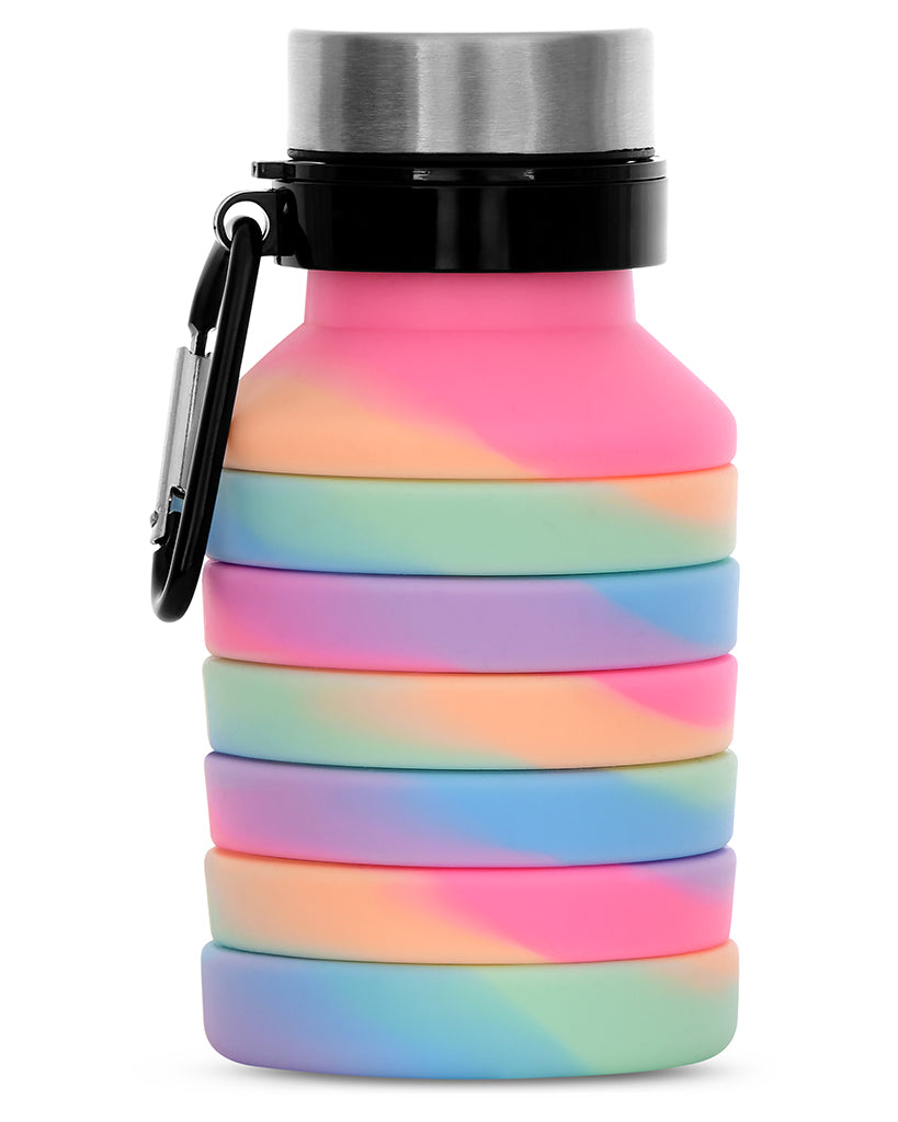 iscream Collapsible BPA Free Silicone Water Bottle - 870183 - Happy Stripe