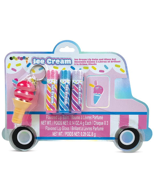 iscream Ice Cream Truck Lip Balm and Gloss Set - 815057 - Grape/Berry/Strawberry