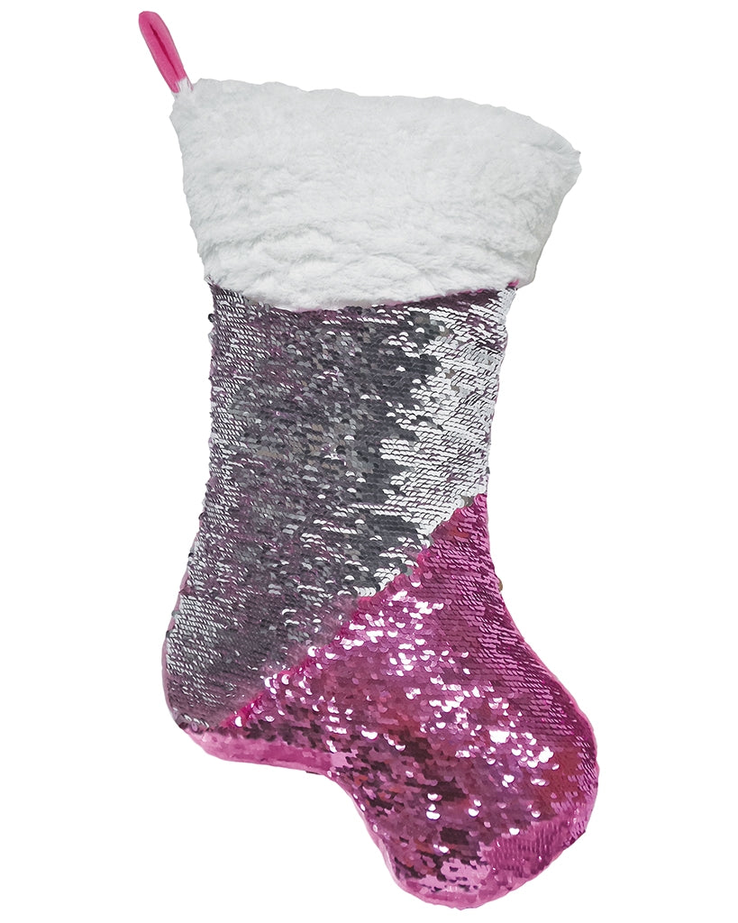 iscream Mini Pink Stocking Reversible Sequin Pillow - 780933 - Accessories - Dance Gifts - Dancewear Centre Canada