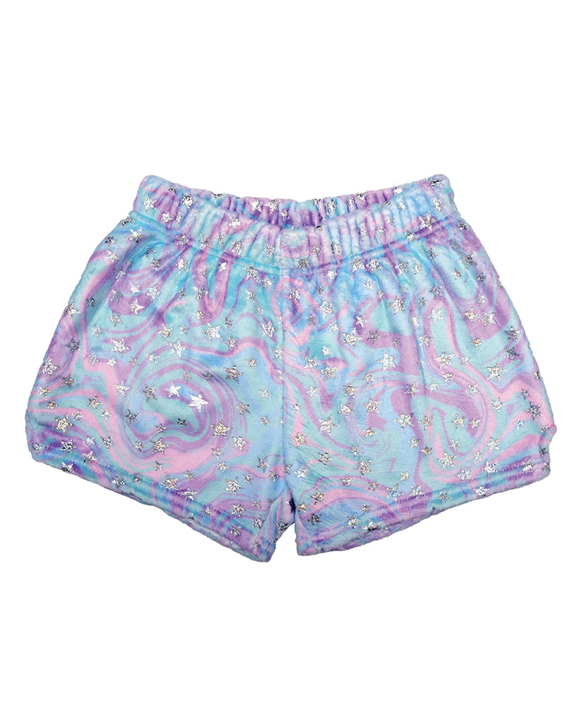 iscream Plush Shorts 8201702 - Girls - Holographic Foil Superstar - Dancewear - Warmups - Dancewear Centre Canada