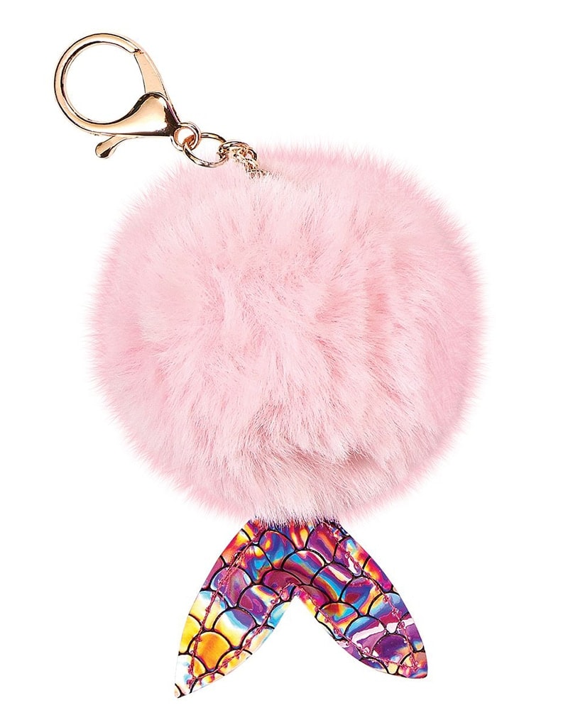 iscream Pom-Pom Clip Keychain Mermaid - 860471- Pink - Accessories - Dance Gifts - Dancewear Centre Canada