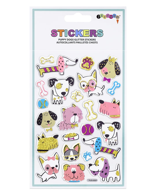 iscream Puppy Dogs Glitter Stickers - 700450