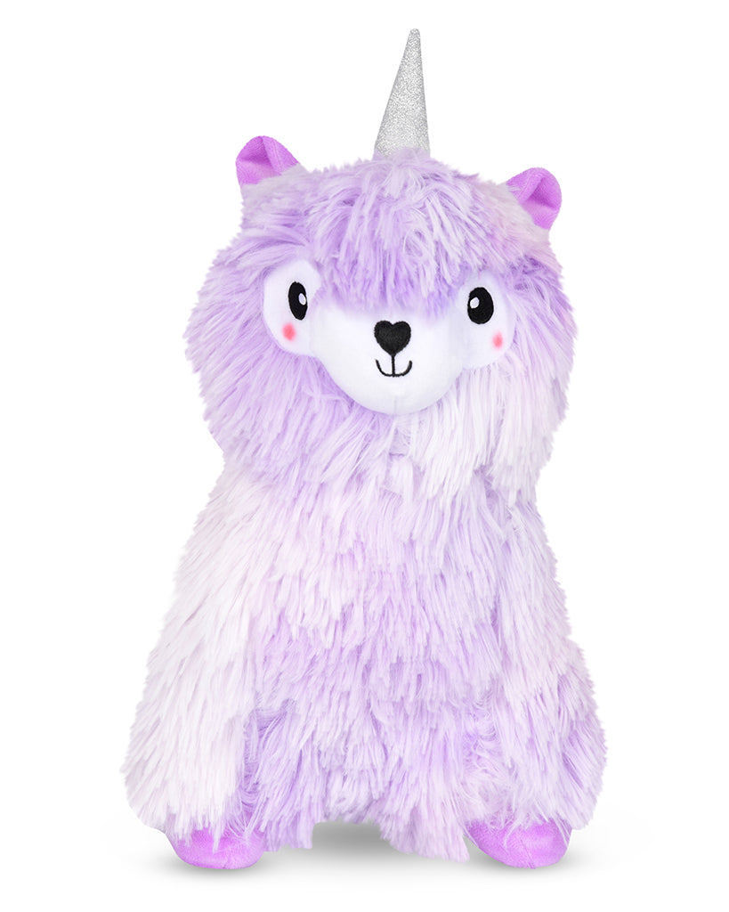 iscream Purple Llamacorn Furry and Fleece Plush Pillow - 7803221