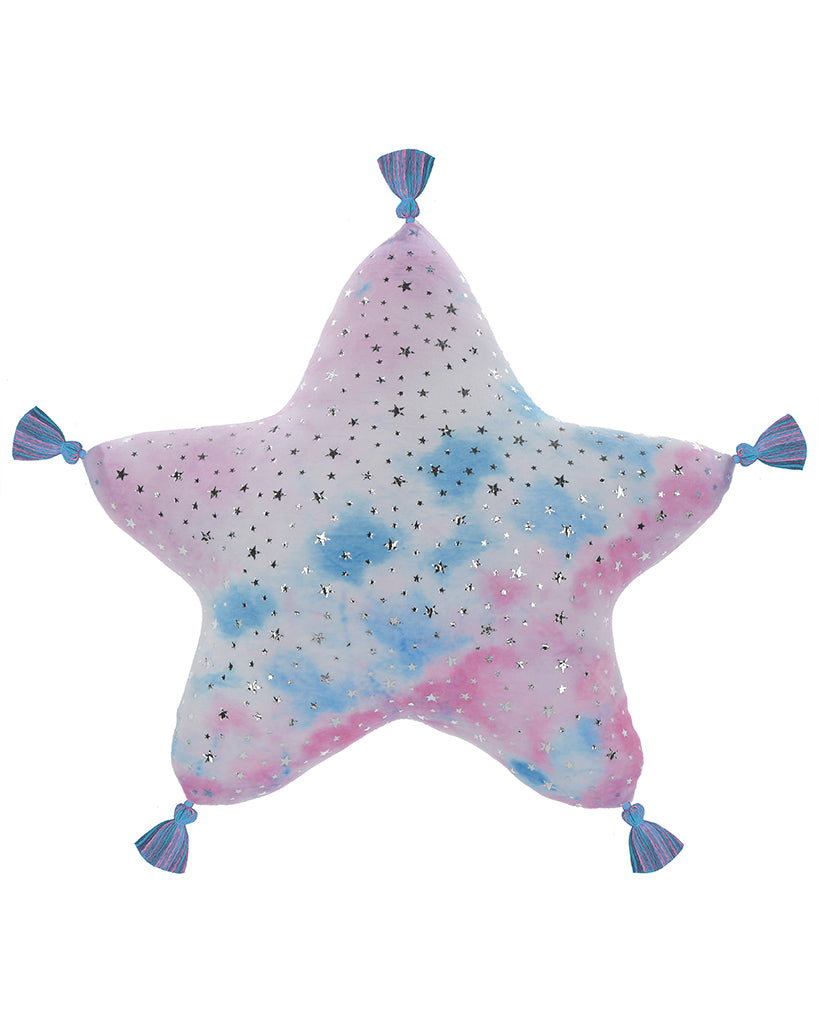 iscream Silver Star Tie Dye Star Fleece and Foil Plush Pillow - 7802028 - Accessories - Dance Gifts - Dancewear Centre Canada