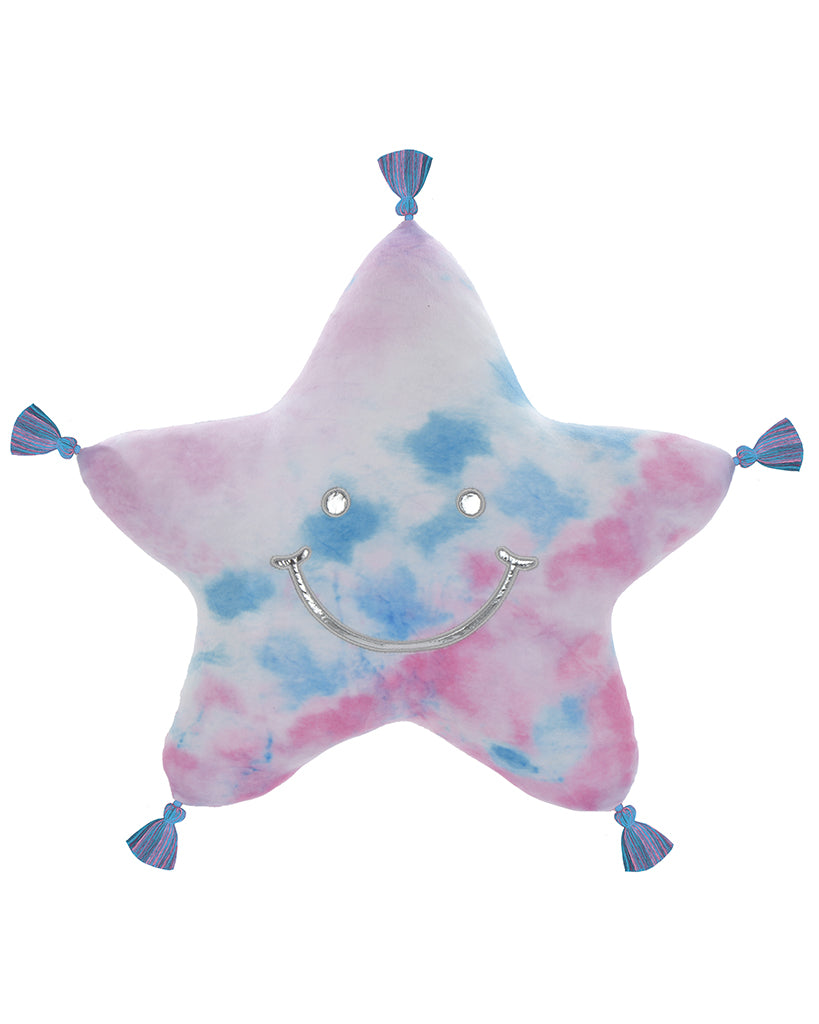 iscream Silver Star Tie Dye Star Fleece and Foil Plush Pillow - 7802028 - Accessories - Dance Gifts - Dancewear Centre Canada